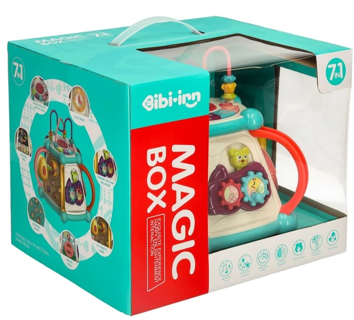 Kostka edukacyjna Bibi-inn nakarm ptaszka 7 w 1 KX3599 (5903039753112) - obraz 1