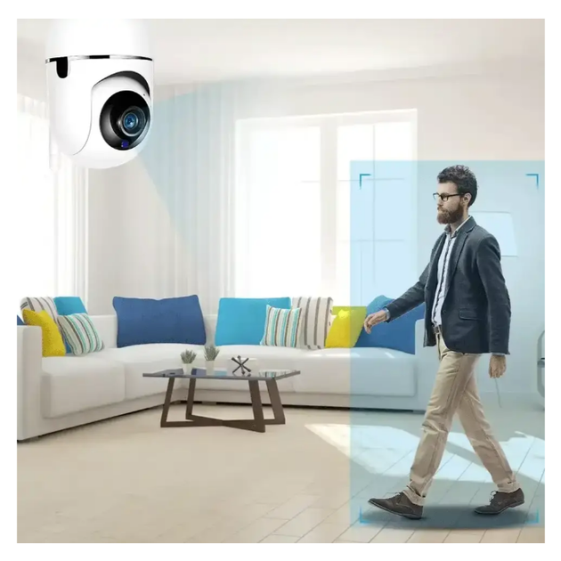 Wi-Fi камера Z-IOT CAM White 1080P Full HD / Умная видеокамера с датчиком движения и ночным видением - Фото 5 Wi-Fi камера Z-IOT CAM White 1080P Full HD / Умная видеокамера с датчиком движения и ночным видением - изображение 5