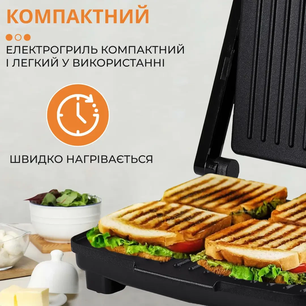 Гриль контактный Sokany, электрогриль, стейк-гриль, двухсторонний, с антипригарным покрытием, регулировка температуры, 2000 Вт - изображение 12