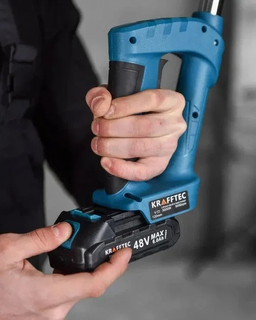 Аккумуляторный триммер и кусторез Krafftec KRA-808 2в1 18V универсальный садовый набор 9415 - изображение 9