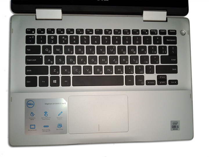 Ноутбук трансфомер Dell Inspiron 5491 14'' 1920x1080 4х ядерний i5 10210U, 12Gb DDR4, 256Gb SSD NVME Refurbished - изображение 9
