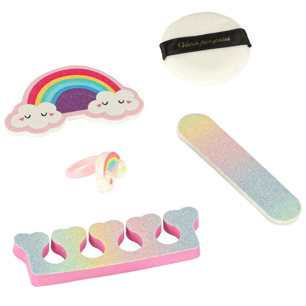 Zestaw kosmetyków KIK do makijażu lakiery kosmetyczka spódniczka 22 elementy KX3050 (5903039767577) - obraz 6