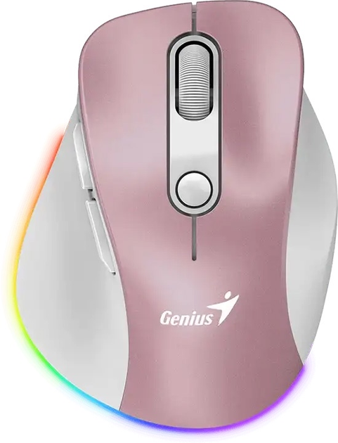Mysz Genius Ergo 9000S Pro Wireless/Bluetooth Pink (31030039403) - obraz 1