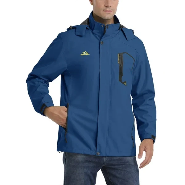 Чоловіча куртка ветровка синя 2XL - зображення 4