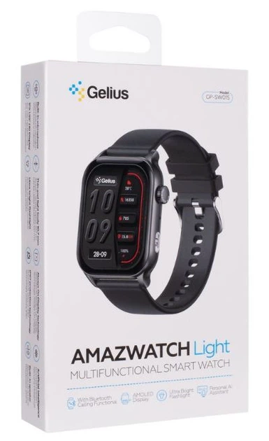 Смарт-годинник Gelius Amazwatch Light GP-SW015 Black - Фото 9 Смарт-годинник Gelius Amazwatch Light GP-SW015 Black - изображение 9