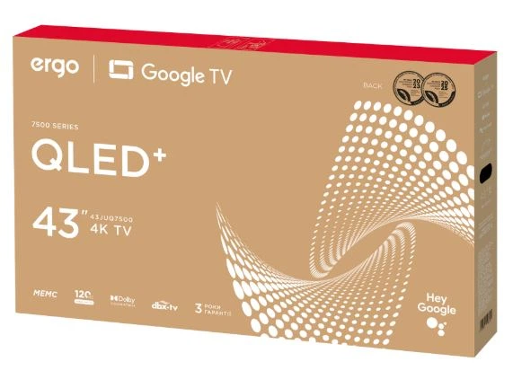 Телевізор Ergo QLED 43" 43JUQ7500 - изображение 10