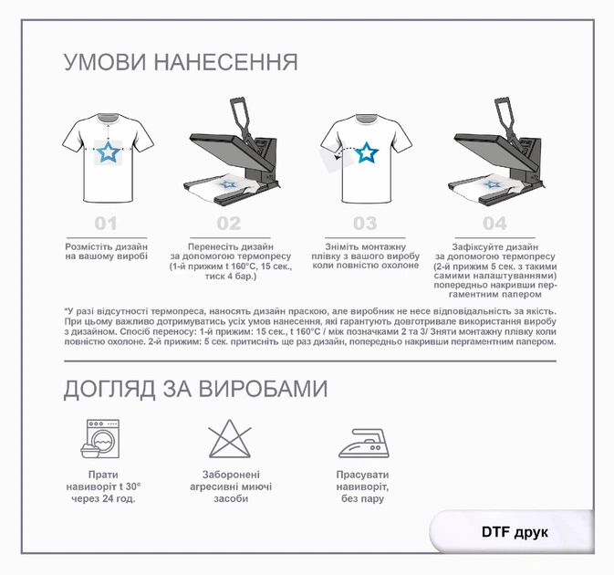Набір термотрансферних плівок для текстилю та інших поверхонь, 10 листів 24см*22см - зображення 2