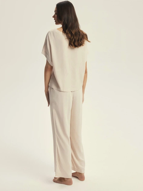 Піжама (футболка + штани) жіноча Esotiq Corenso 43825-12X M Бежева (5903972695616) - зображення 2