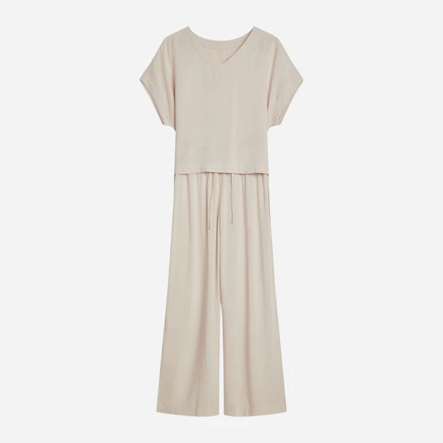 Піжама (футболка + штани) жіноча Esotiq Corenso 43825-12X L Бежева (5903972695623) - зображення 5