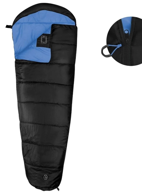 Спальний мішок Spokey Nordic 250 трисезонний тип мумії (5905339448293) - зображення 1