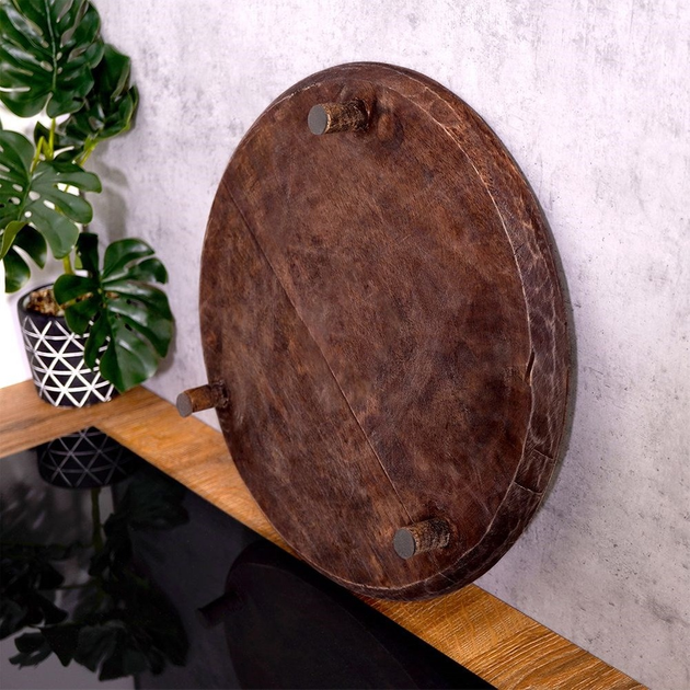 Deska do serwowania Vilde drewniana na nóżkach Brązowa (5904316446550) - obraz 6