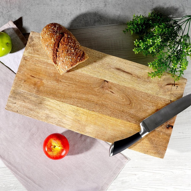 Deska do serwowania Vilde drewniana na nóżkach Beżowa 49 x 25 cm (8719987023361) - obraz 7