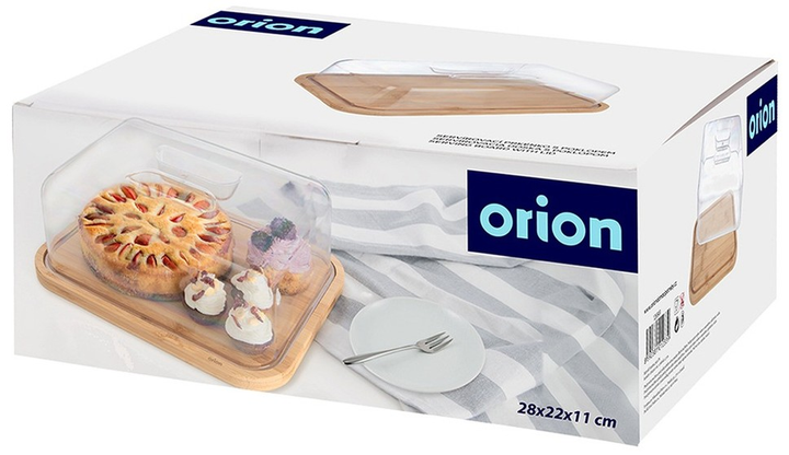 Deska do serwowania Orion drewniana z pokrywką Beżowa 28 x 22 x 11 cm (8592381212339) - obraz 3