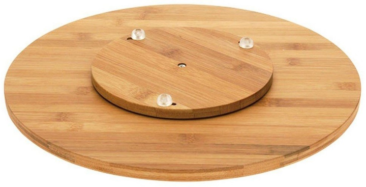 Дошка для сервірування Orion обертова бамбукова Бежева (8592381185664) - зображення 2