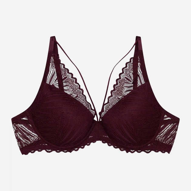 Бюстгальтер Push-up з кісточками мереживний Esotiq Onika 44220-93X 65D Бордовий (5903972666975) - зображення 7