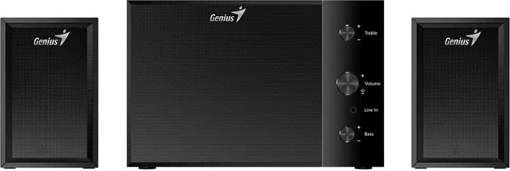 System dźwiękowy Genius SW-2.1 350 Black Wood (31730037401) - obraz 1