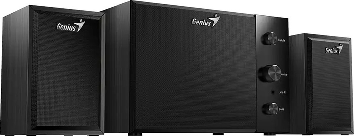 System dźwiękowy Genius SW-2.1 350 Black Wood (31730037401) - obraz 3