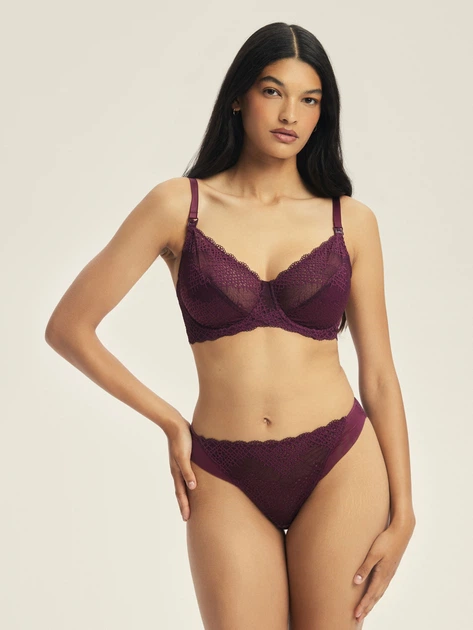 Biustonosz do karmienia Esotiq Caris 43657-93X 80E Bordowy (5903972664421) - obraz 3