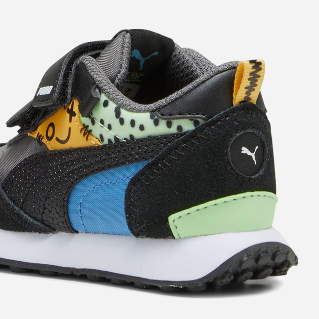 Sneakersy chłopięce na rzepy Puma 392587-02 25 Czarne (4065454935908) (955555906538267) - Outlet - obraz 4