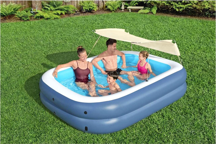 Nadmuchiwany basen Bestway Family z daszkiem 254 x 178 x 140 cm (6941607352199) (955555910716024) - Outlet - obraz 7