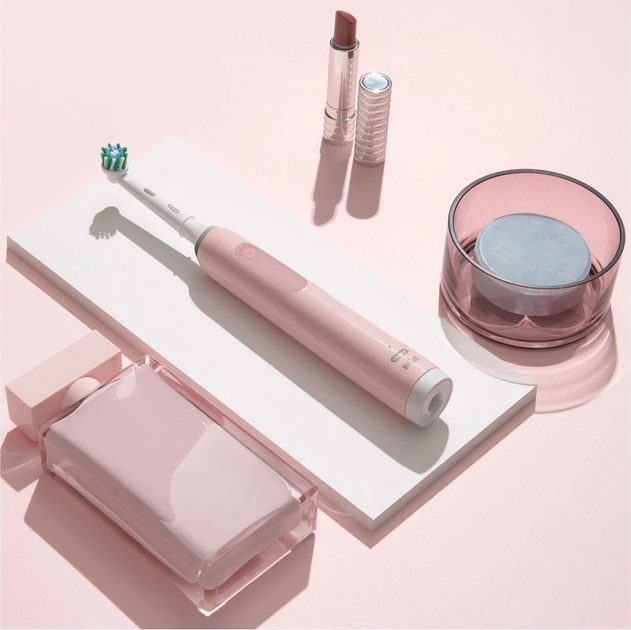 Zestaw szczoteczek elektrycznych Oral-B Pro3 3900N Black CA + Pink CA (8006540760277) (955555913764427) - Outlet - obraz 2