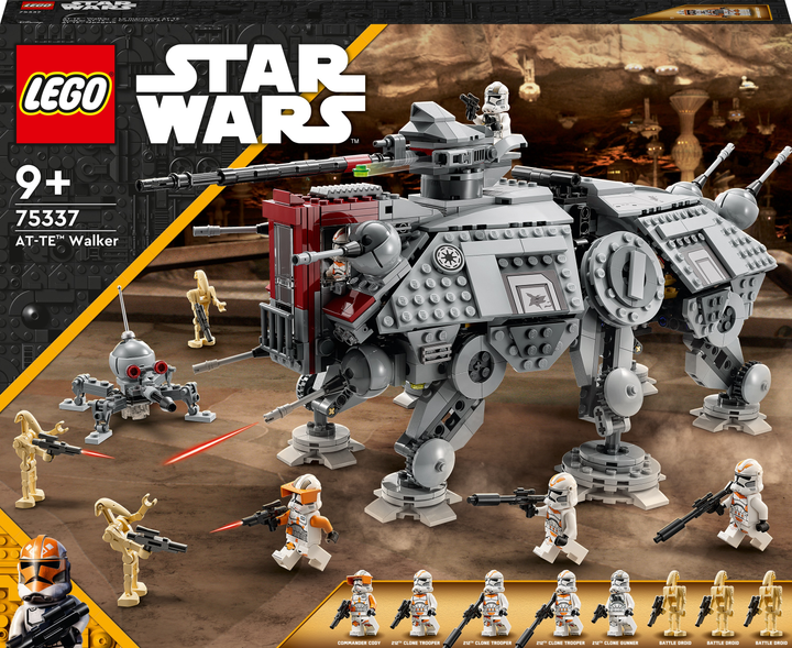 Конструктор LEGO Star Wars Крокохід AT-TE 1082 деталей (75337) (955555912601307) - Уцінка - зображення 1