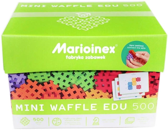 Klocki konstrukcyjne Marioinex Mini Wafle EDU 500 elementów (5903033902431) (955555909849380) - Outlet - obraz 1