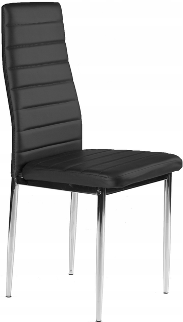 Zestaw krzeseł do kuchni i salonu ModernHome by Multistore 4 szt. Czarne (5904224309381) (955555910171451) - Outlet - obraz 2