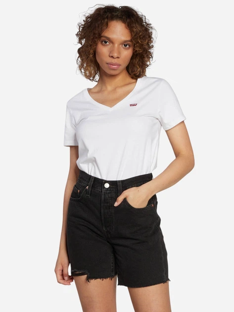 Zestaw koszulek damskich Levi's A3624-0000 M 2 szt. Czarny/Biały (955555910670676) - Outlet - obraz 7