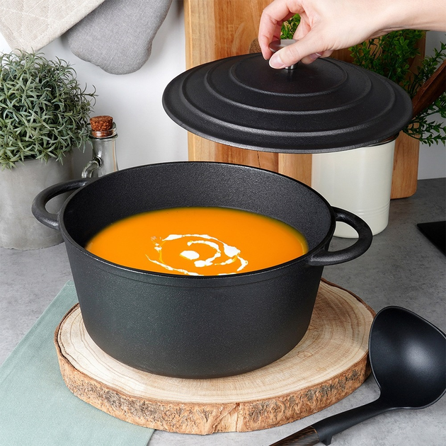 Каструля чавунна Vilde Cast Line з кришкою 5 л (5904316487850) - зображення 7