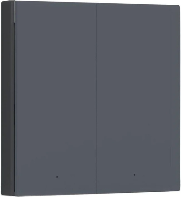 Przełącznik Aqara Smart Wall Switch H1 podwójny bez przewodu neutralnego Szary (WS-EUK02-G) - obraz 2