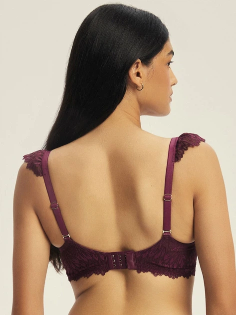 Бюстгальтер Push-up з кісточками Esotiq Ofiel 44215-93X 75G Бордовий (5903972665725) - зображення 2