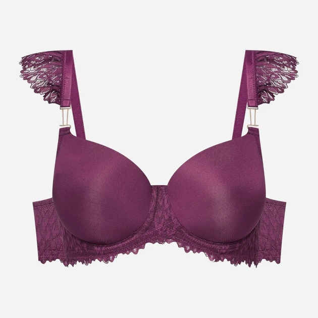 Бюстгальтер Push-up з кісточками Esotiq Ofiel 44215-93X 75E Бордовий (5903972665626) - зображення 6