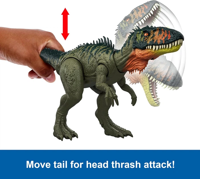 Динозавр Тиранотитан Мир Юрского Периода Jurassic World Rebirth Gigantic Thrashers Tyrannotitian Mattel (JCL75) - Фото 2 Динозавр Тиранотитан Мир Юрского Периода Jurassic World Rebirth Gigantic Thrashers Tyrannotitian Mattel (JCL75) - изображение 2