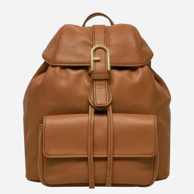 Plecak damski skórzany 20l Furla WB01084BX2045RY0001007 Brandy (8050597483771) - obraz 1