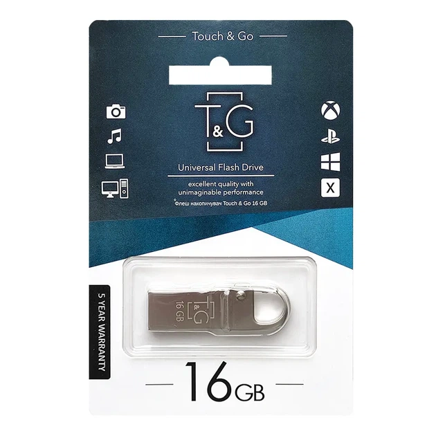 Флешка T&G 027 16GB металева - изображение 3