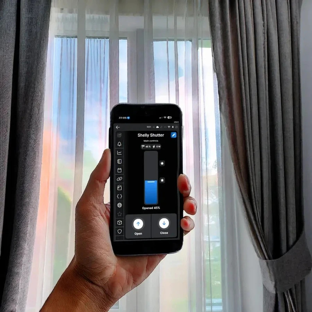 Inteligentny sterownik rolet Shelly Shutter + BLU Button Tough1 (3800238071752) - obraz 6