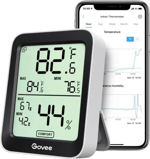 Термометр і гігрометр Govee H5075 Bluetooth (H5075001) - зображення 2