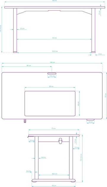 Biurko gamingowe ULTRADESK Uplift V2 White (UDESK-UP-WTWT) - obraz 13