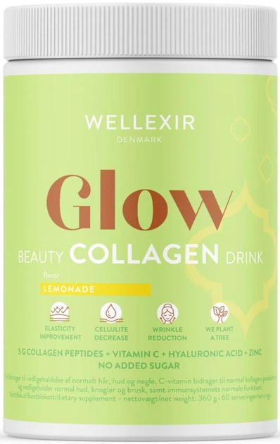 Suplement diety Wellexir Glow Beauty Collagen Drink Lemonade 360 g (5714720931074) - Zdjęcie 1 Suplement diety Wellexir Glow Beauty Collagen Drink Lemonade 360 g (5714720931074) - obraz 1
