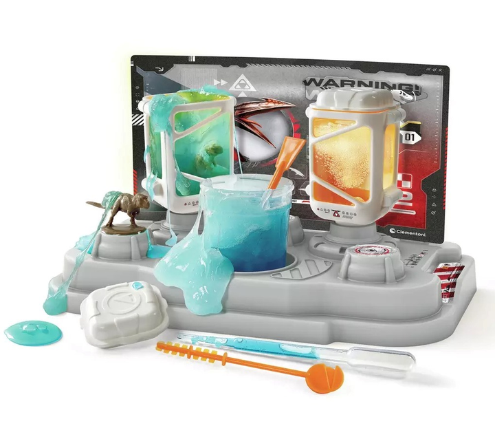 Zestaw kreatywny Clementoni Jurassic World: Tajna laboratorium do produkcji slime'a 19435 (8005125194353) - obraz 2