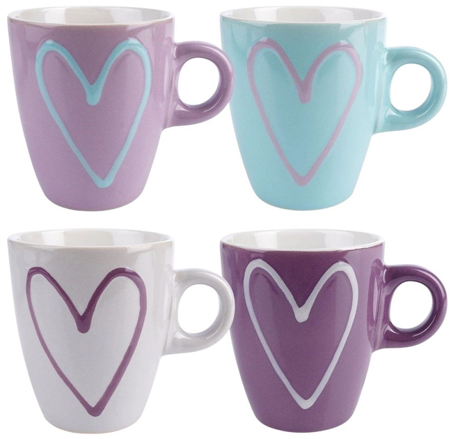 Zestaw kubków Orion ceramicznych Wielokolorowych 210 ml 4 szt (126967X4) - obraz 1