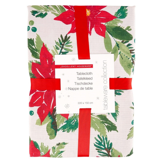 Скатертина Excellent Houseware святкова Різнокольорова 220 x 150 см (139696-W2) - зображення 1