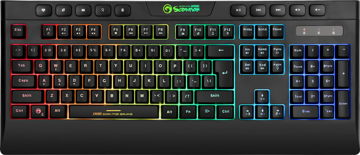 Комплект дротовий Marvo CM305 Black (CM305 CZ/SK) - зображення 2