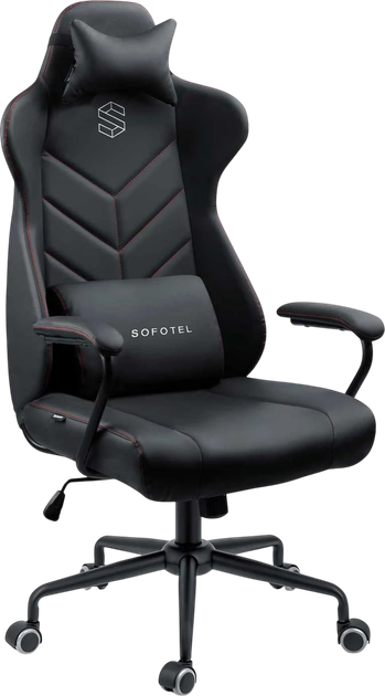 Офісне крісло Sofotel Werona Чорне 2580 (5903890602468) - зображення 1