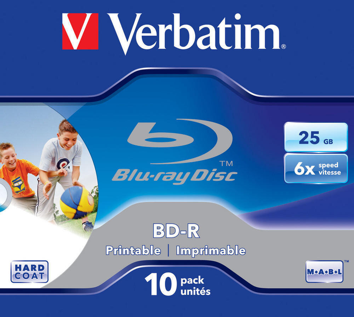 Dyski Verbatim BD-R SL 25 GB 6x Jewel 10 szt Wide Print (23942437130) - obraz 4