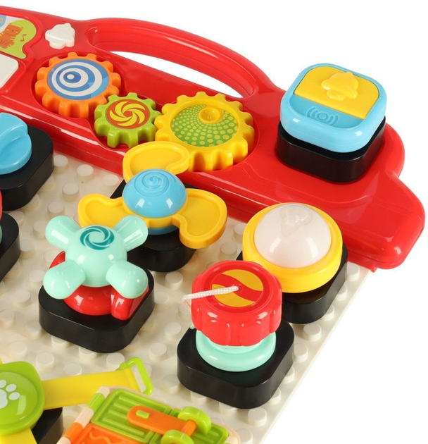 Tablica manipulacyjna Ikonka interaktywna, edukacyjna zabawka sensoryczna dla dzieci (5903039765351) - obraz 12