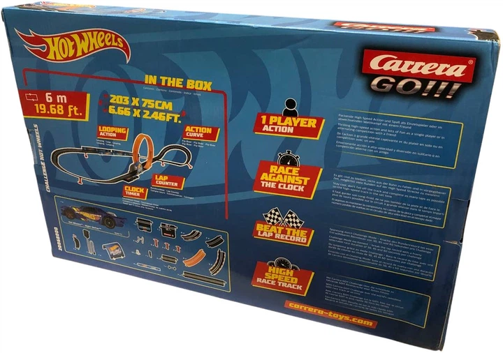 Автотрек Carrera Go Hot Wheels Challenger 6.0 м + 1 машинка (4007486680005) (955555913003248) - Уцінка - зображення 4