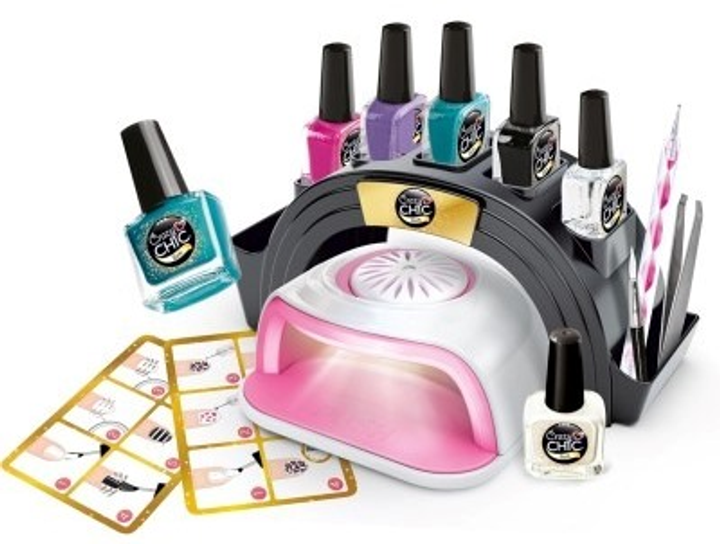 Zestaw do zdobienia paznokci Clementoni Crazy Chic Nail Passion z suszarką do lakieru 18784 (8005125187843) - obraz 2