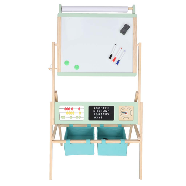 Tablica magnetyczna kredowa Ikonka LULILO Kredo dwustronna, kredy, markery, magnesy, kosze (5903039767096) - obraz 6